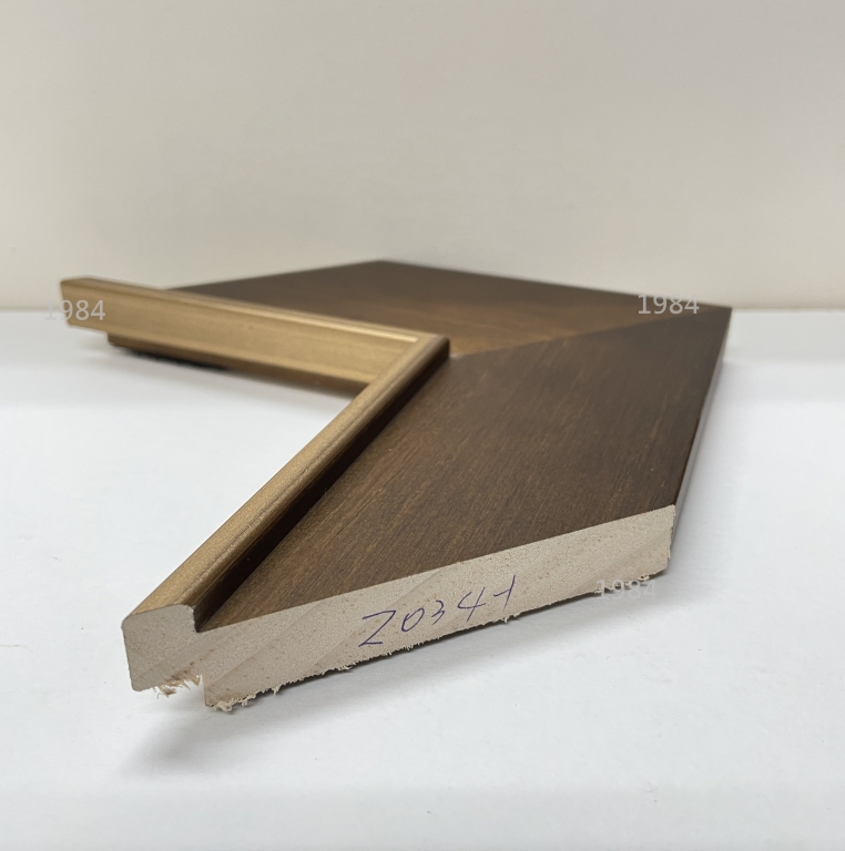 2034-1 咖啡色金邊 / brown, gold